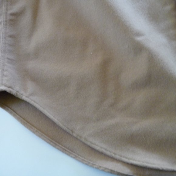 LANDS END NEW MENS CAMEL OVERSIZED COTTON TWO FRONT POCKETS SHACKET SIZE LARGE - Picture 6 of 6